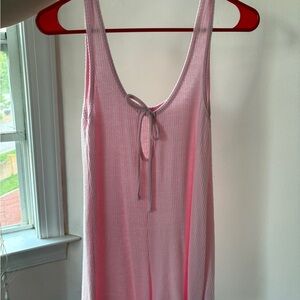 Altar'd State Pink Ribbed Dress